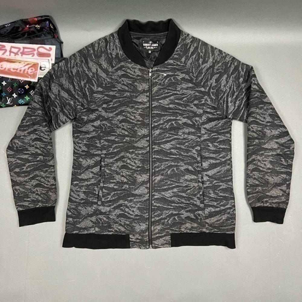 ROBERT JAMES NEW YORK Zip Up Bomber Jacket